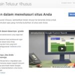 cara membuat penelusuran khusus google
