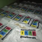 kaos sablon sparasi tiga warna